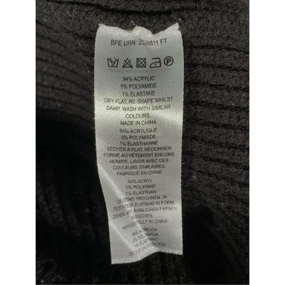 French Connection Women's Black Abel Wool Sleeveless Knit Sweater Vest - Picture 9 of 10